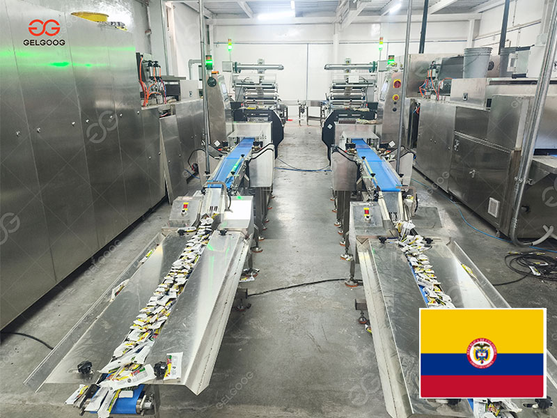 Ligne de moulage de chocolat en Colombie